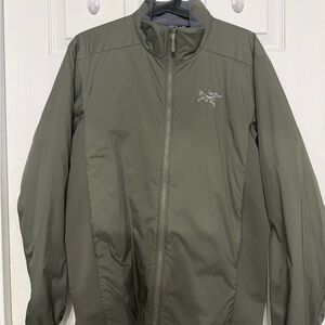 Arc'teryx Olive Green Lightweight Zip-Up Jacket